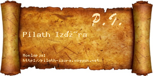 Pilath Izóra névjegykártya
